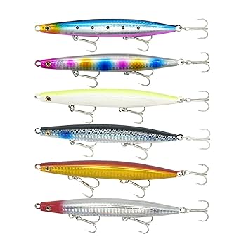 Amazon.co.jp: オルルド釣具 ロングシンキングペンシル 40g 6色